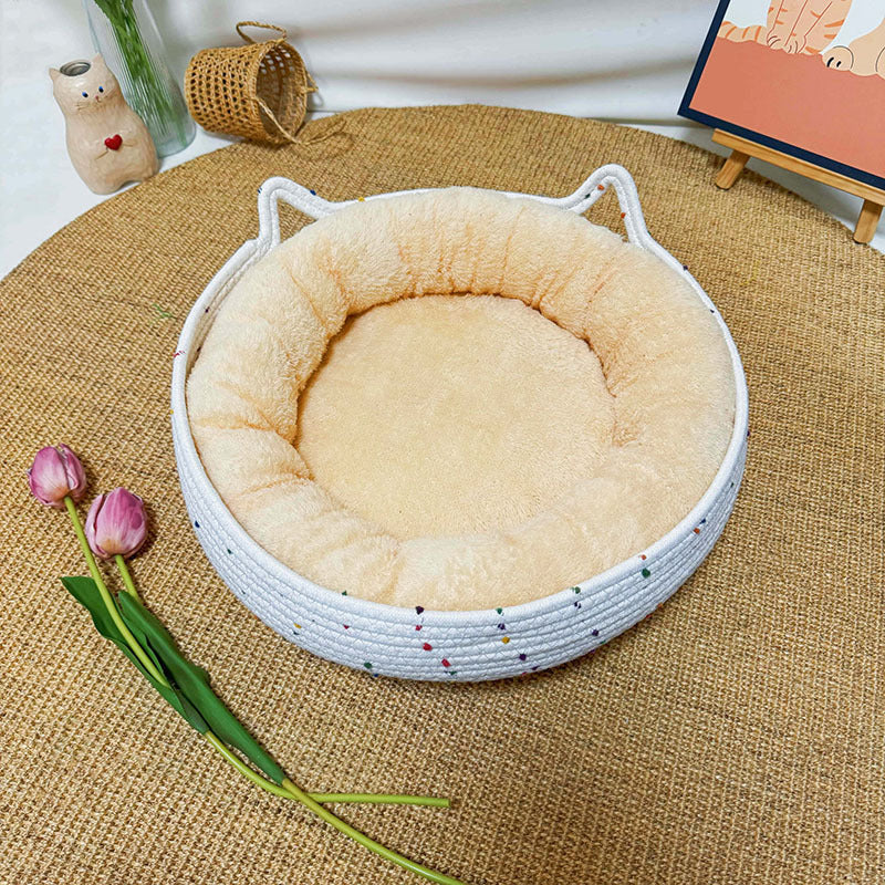Sort Warm Woven Pet Bed