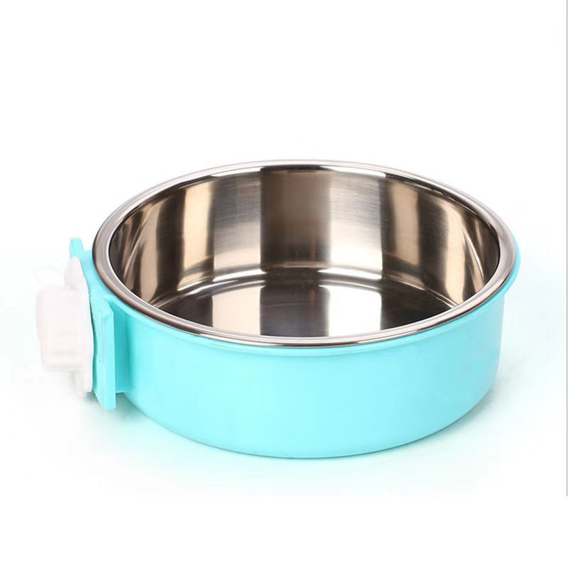 Stainless Steel Pet Feeder Hanging Bowl
