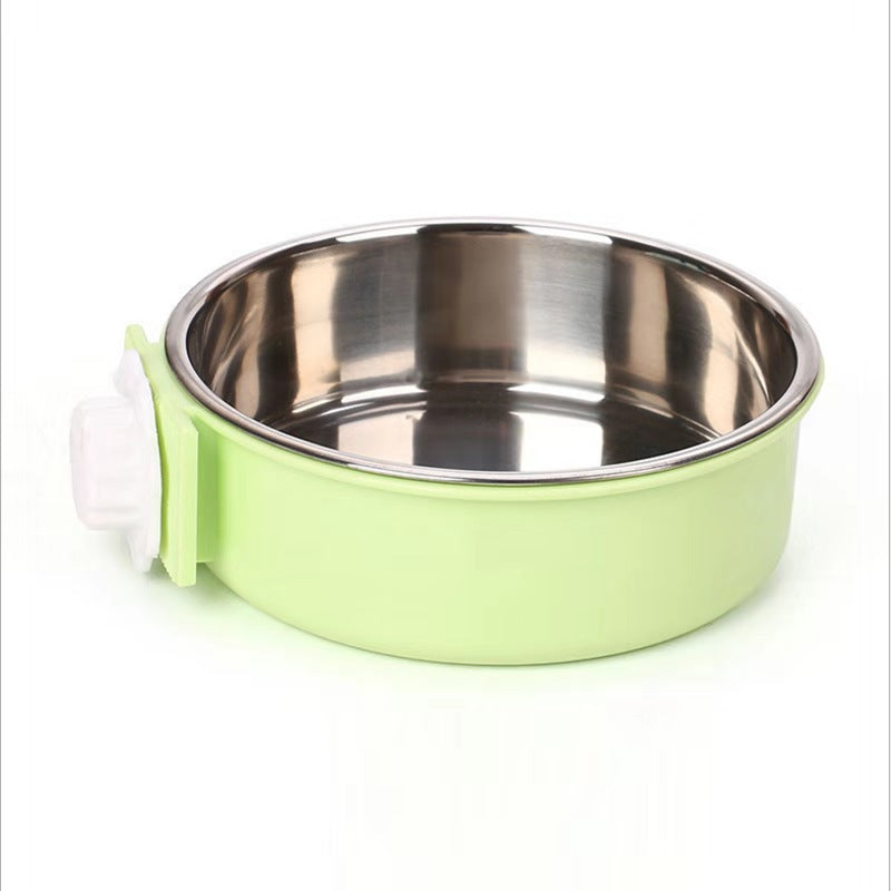Stainless Steel Pet Feeder Hanging Bowl