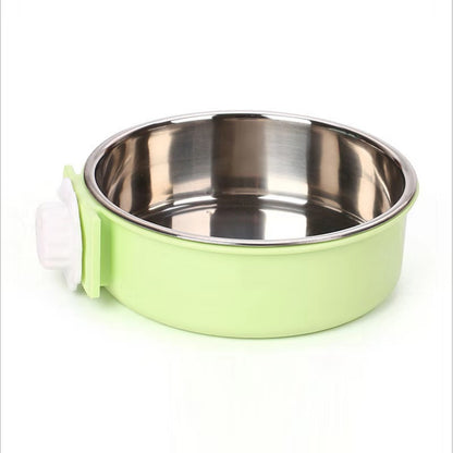 Stainless Steel Pet Feeder Hanging Bowl